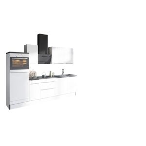 Küchenzeile mit E-Geräten 'OPTIkoncept Arvid986' weiß 270 cm