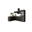 Verkleinertes Bild von Winkelküche mit E-Geräten 'OPTIkoncept Ingvar420' anthrazit matt 270 cm