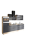 Verkleinertes Bild von Küchenzeile mit E-Geräten 'OPTIkoncept Linus984' anthrazit/eichefarben 270 cm