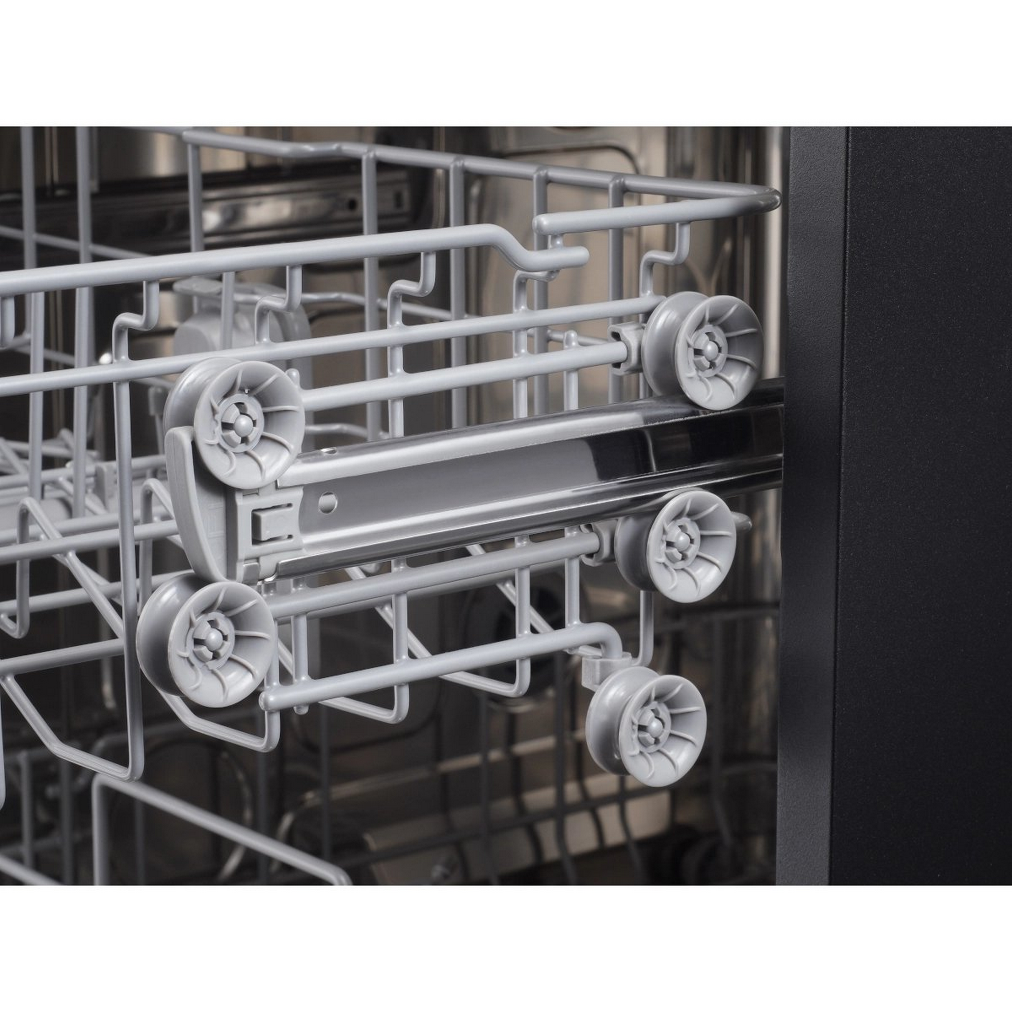 Winkelküche mit E-Geräten 'OPTIkoncept Mats825' grau 270 cm