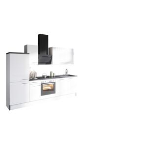 Küchenzeile mit E-Geräten 'OPTIkoncept Rurik986' weiß 270 cm