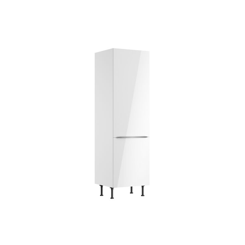 Weißer Hochschrank mit Griffen