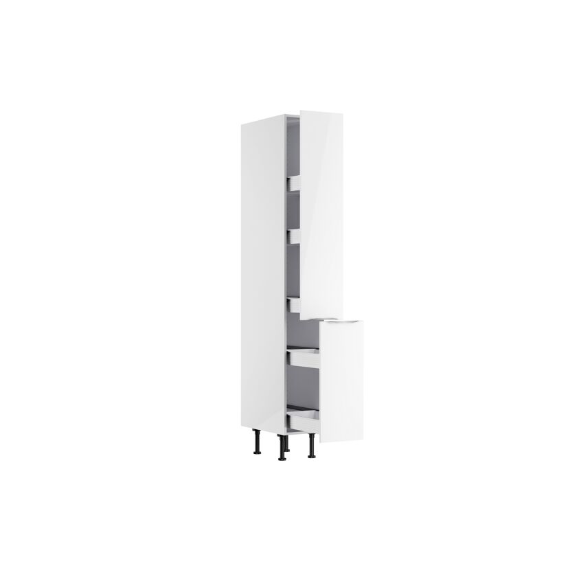 Weißer Hochschrank mit Auszügen