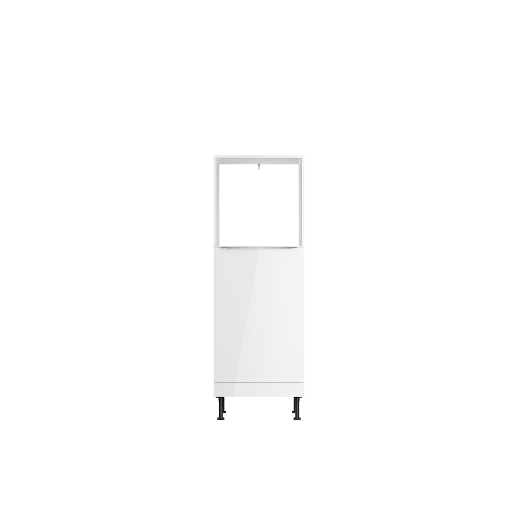 Weißer Hochschrank mit Regal