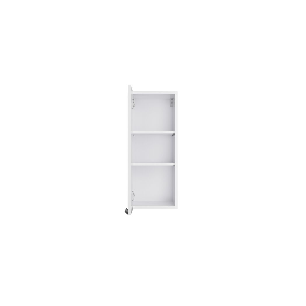 Offener weißer Wandschrank