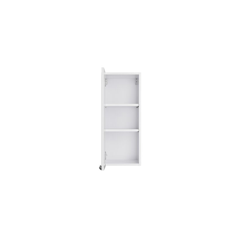 Offener weißer Wandschrank