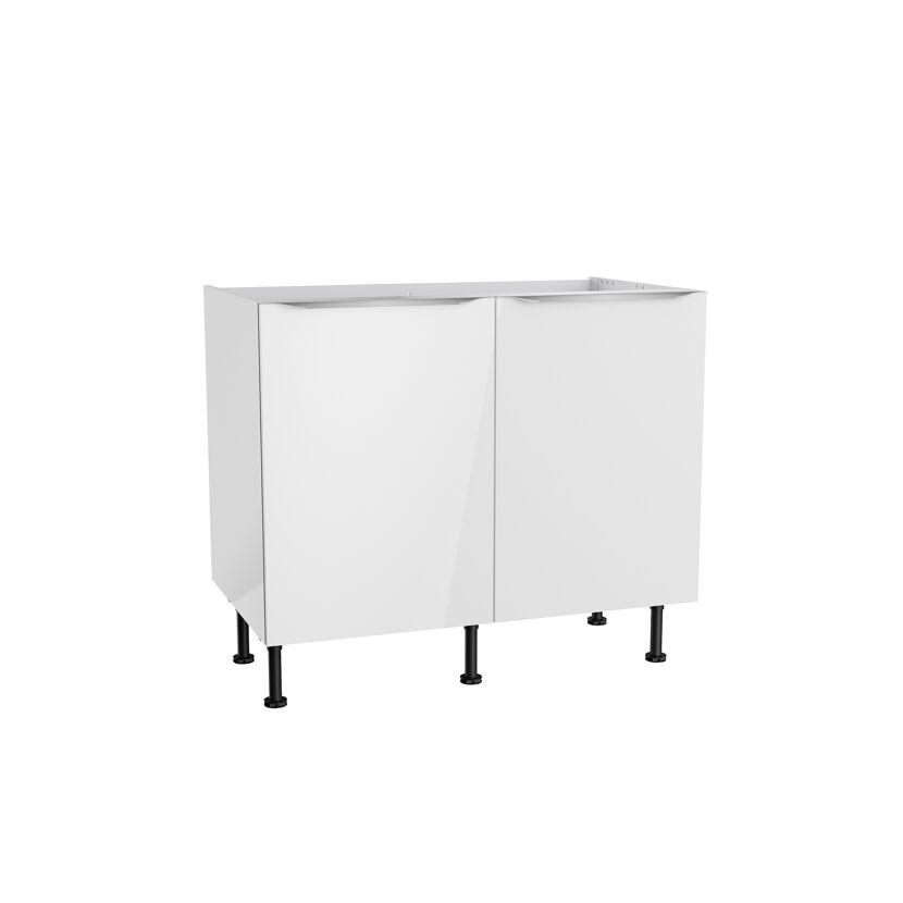 Weißer Spülenschrank mit zwei Türen