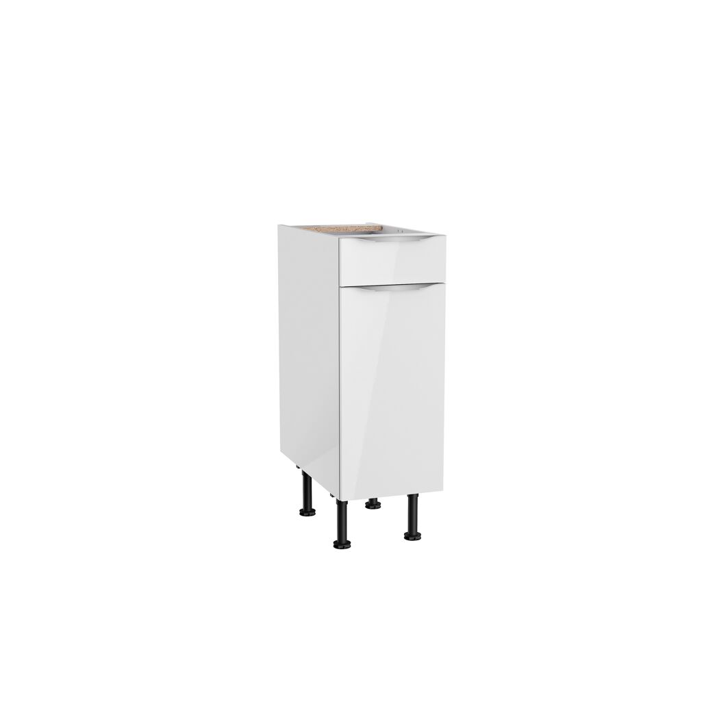 Weißer Küchenschrank mit Schublade und Tür