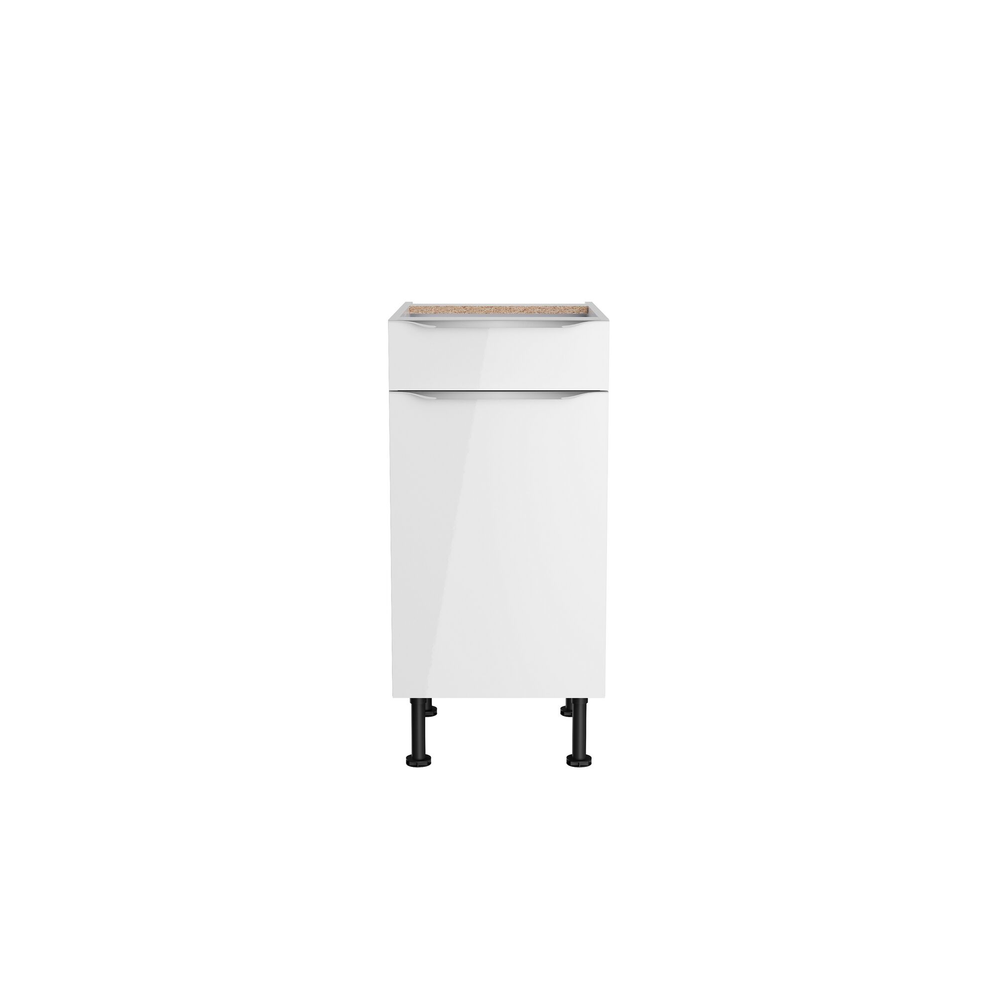 Weißer Küchenschrank mit Schublade