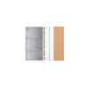 Offener Wandschrank mit Kork