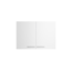 Verkleinertes Bild von Oberschrank 'Optikomfort Bengt932' weiß 100 x 70,4 x 34,9 cm