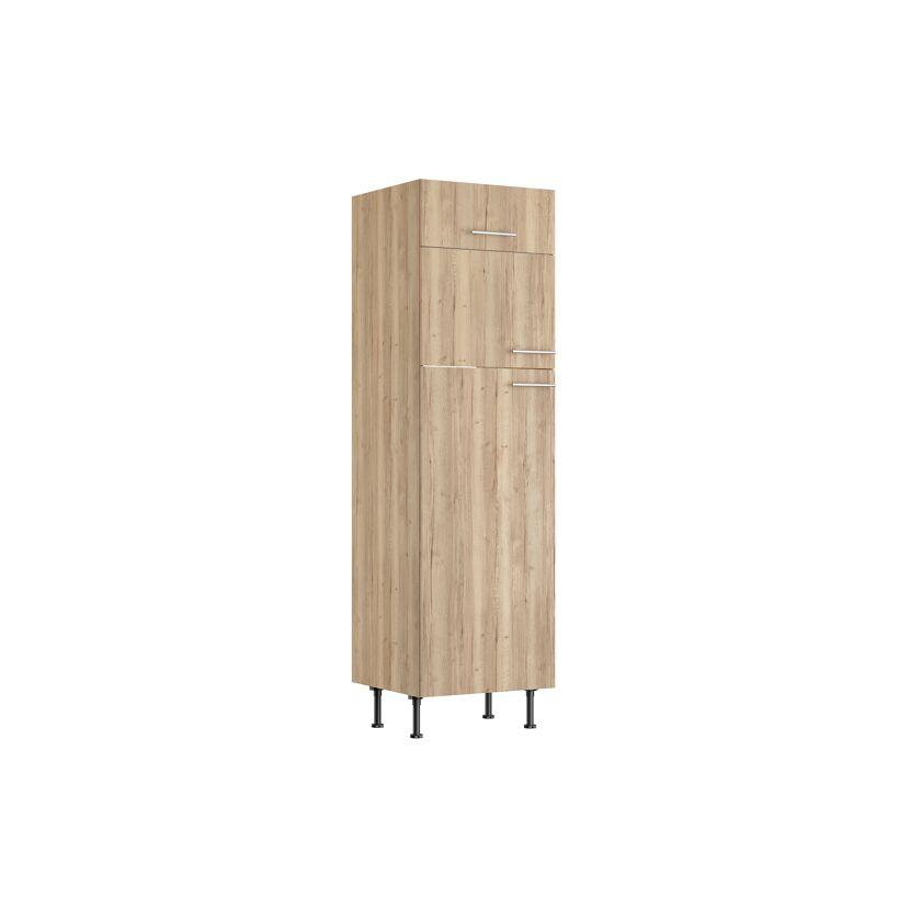 Hoher Küchenschrank mit Schublade und Türen