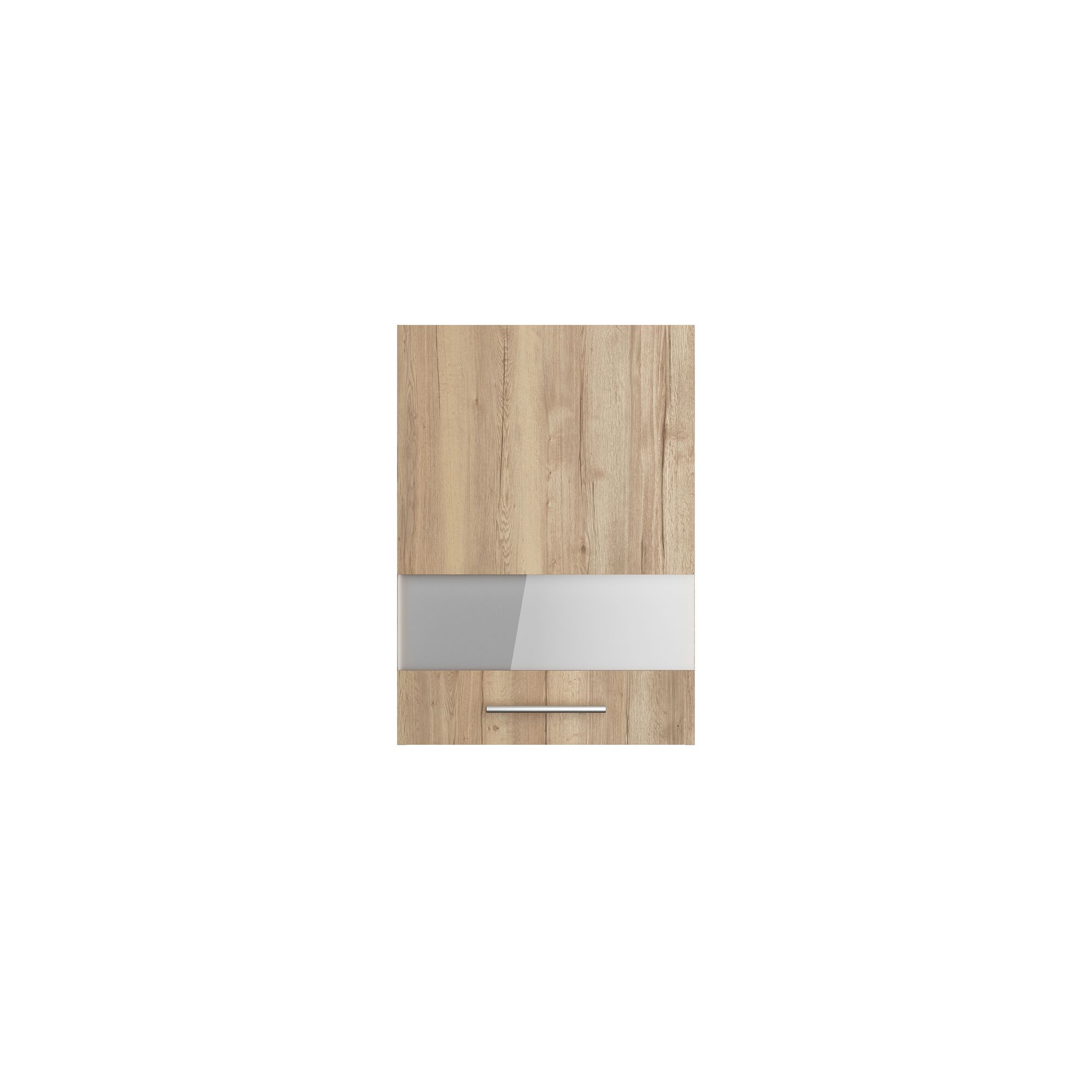 Hängeschrank mit Vitrine und Schublade