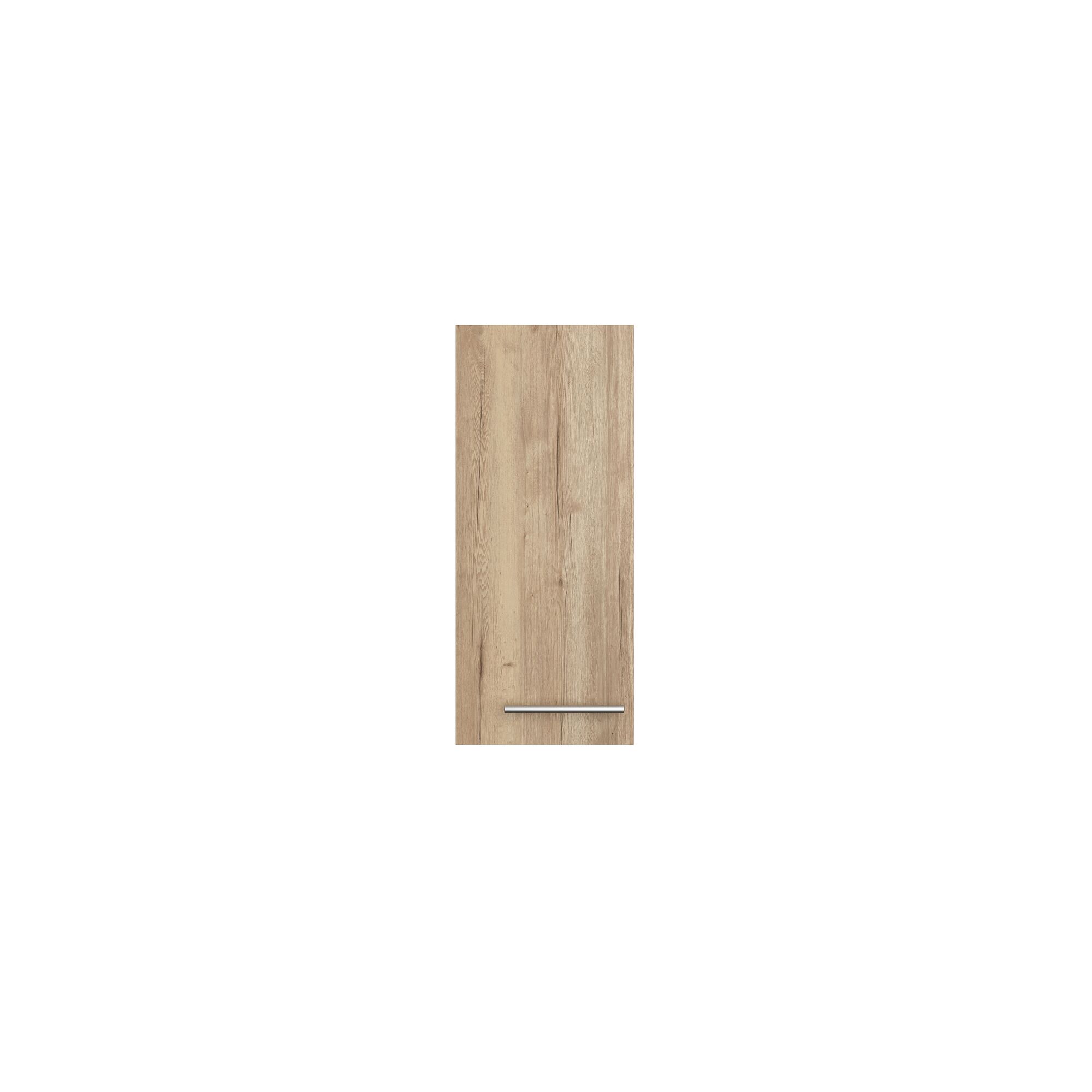 Hängeschrank mit Holzdekor und langem Griff