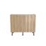 Holzschrank mit zwei Türen und Metallfüßen