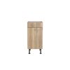 Holzschrank mit Tür und Schublade