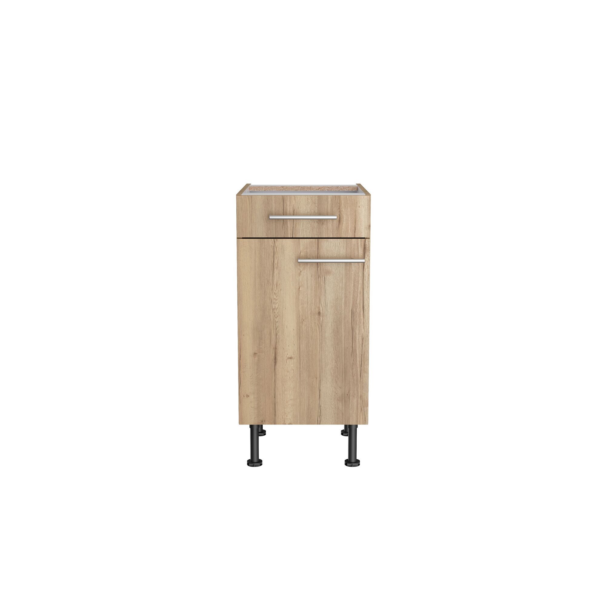 Holzschrank mit Tür und Schublade