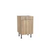 Holzschrank mit Tür und Schublade