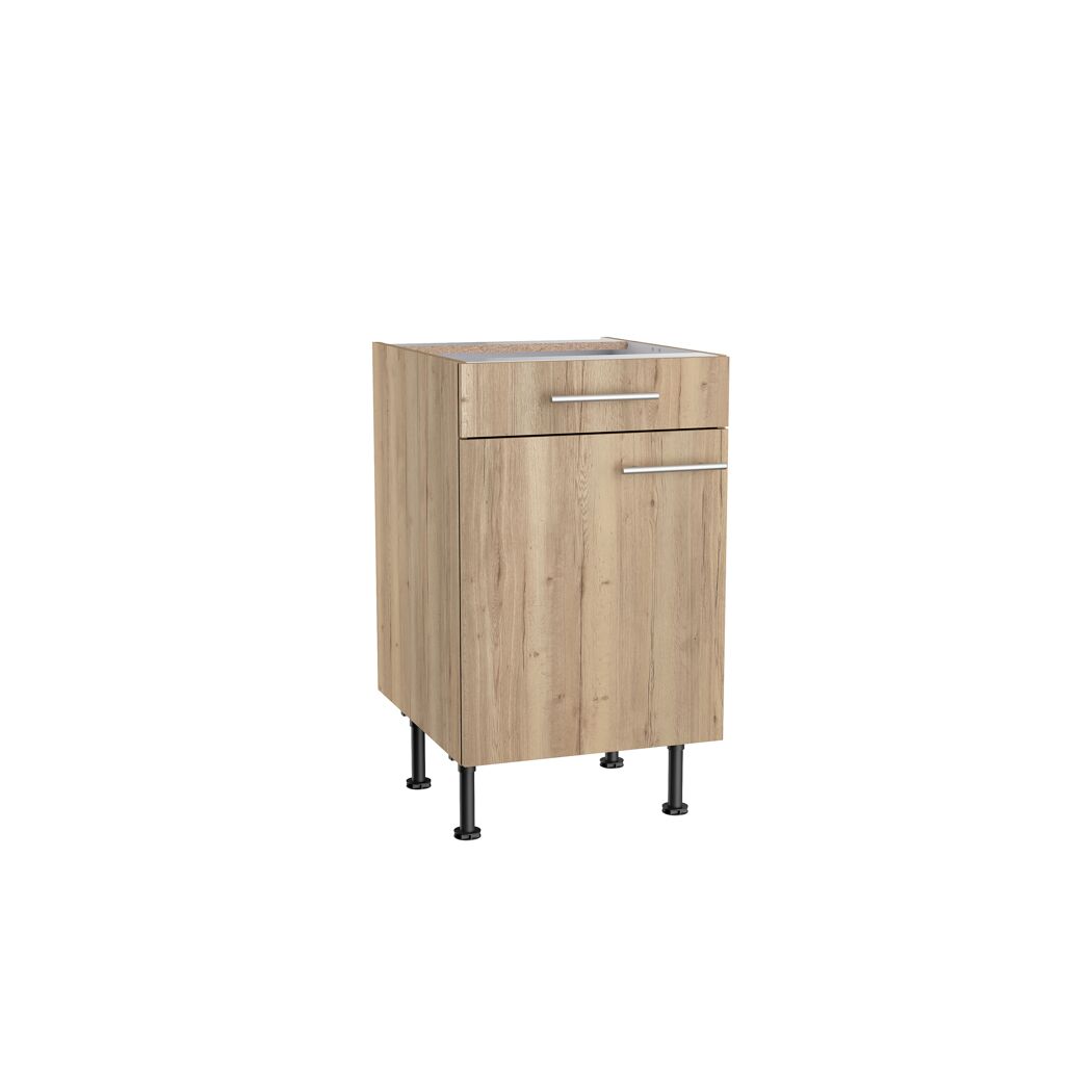 Holzschrank mit Tür und Schublade