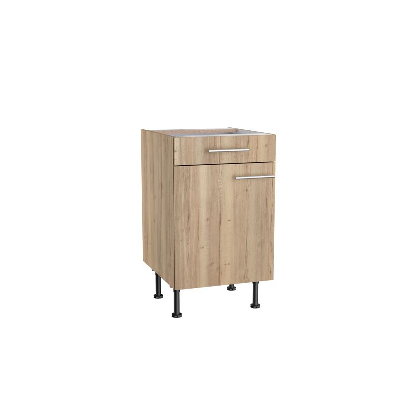 Holzschrank mit Tür und Schublade