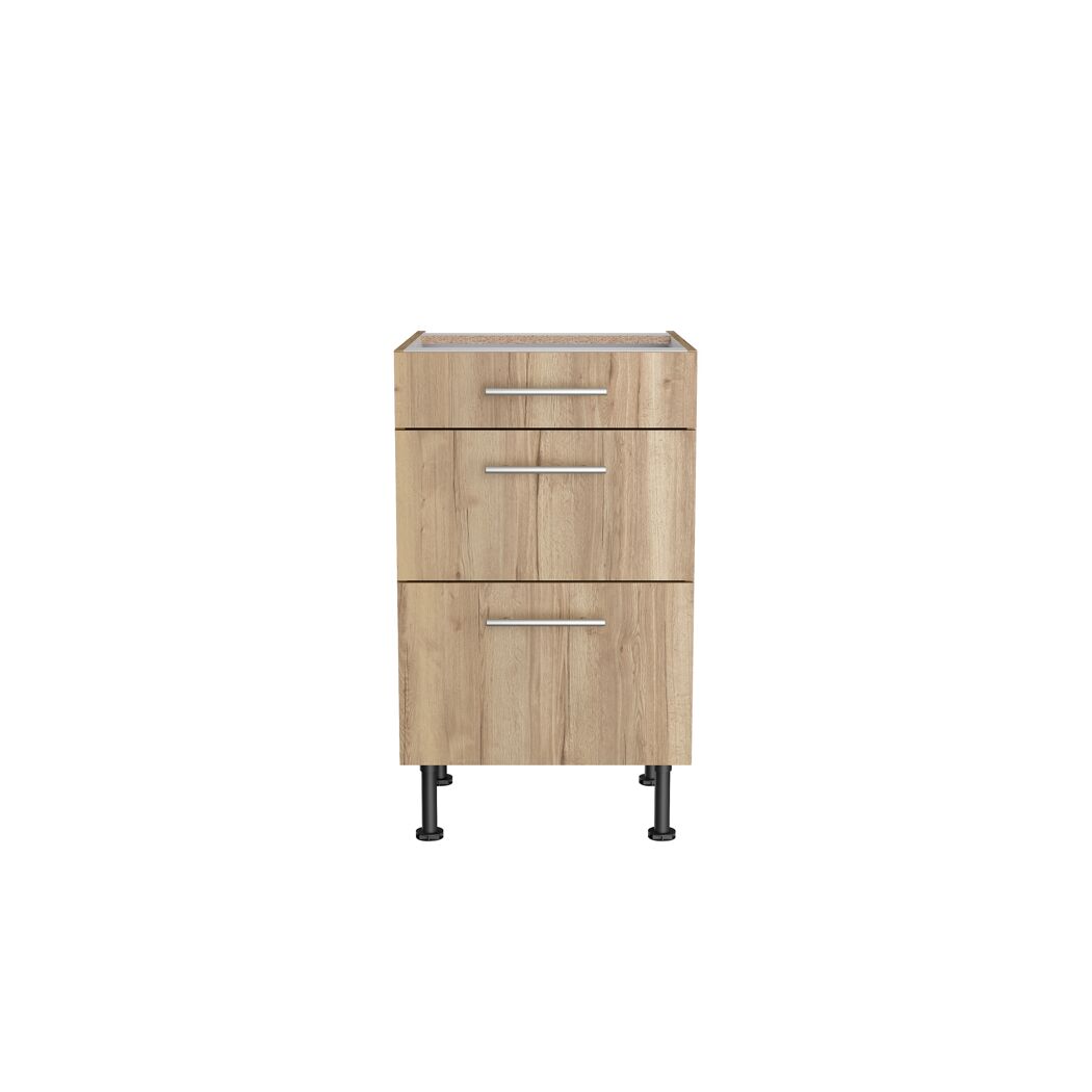 Holzschrank mit drei Schubladen