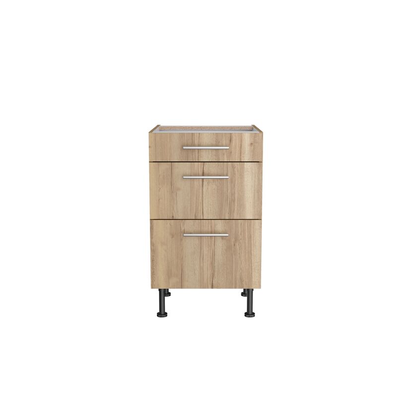 Holzschrank mit drei Schubladen