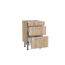 Holzschrank mit Schubladen und Auszügen