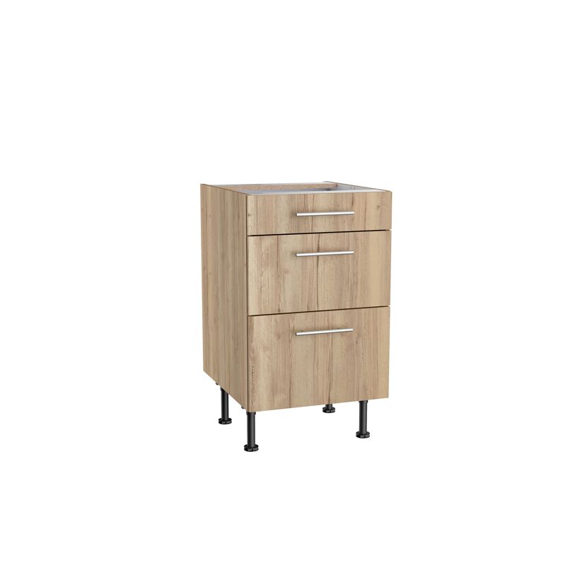 Holzschrank mit drei Schubladen