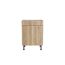 Holzschrank mit Tür und Schublade
