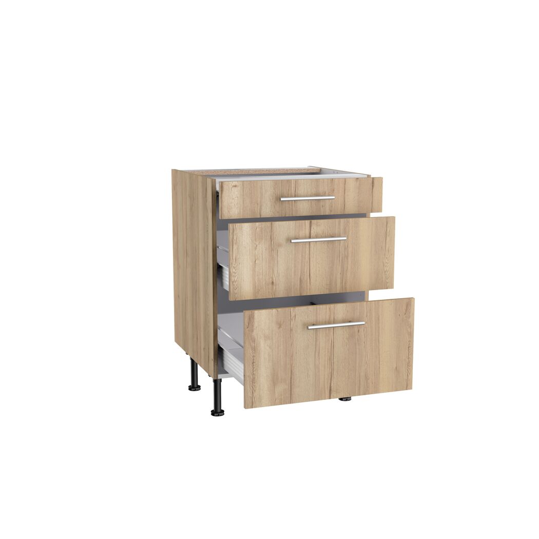 Küchenunterschrank mit Schubladen und Auszügen