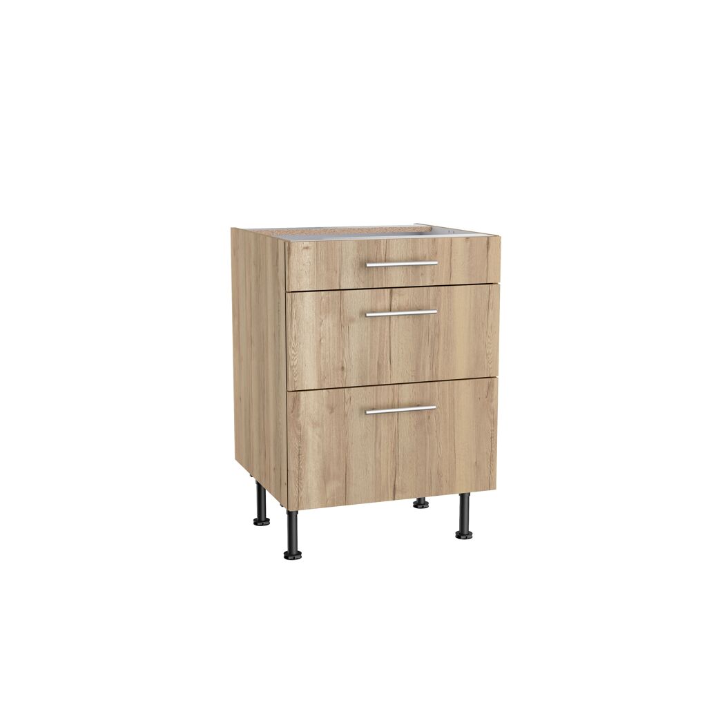 Holzschrank mit drei Schubladen