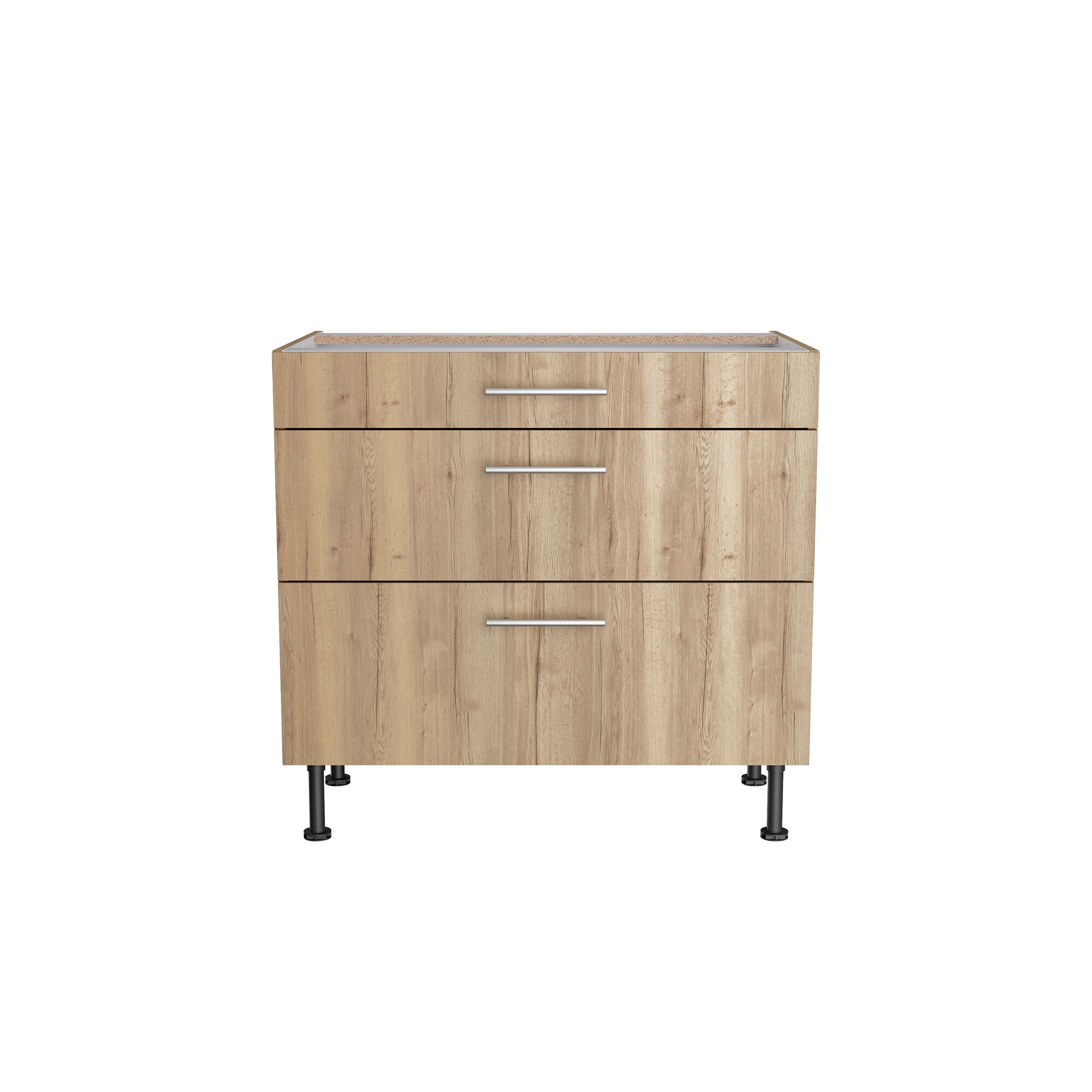 Holzschrank mit drei Schubladen