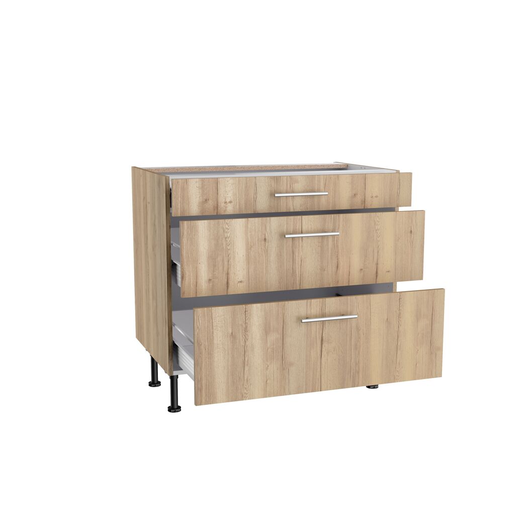 Holzkommode mit drei Schubladen