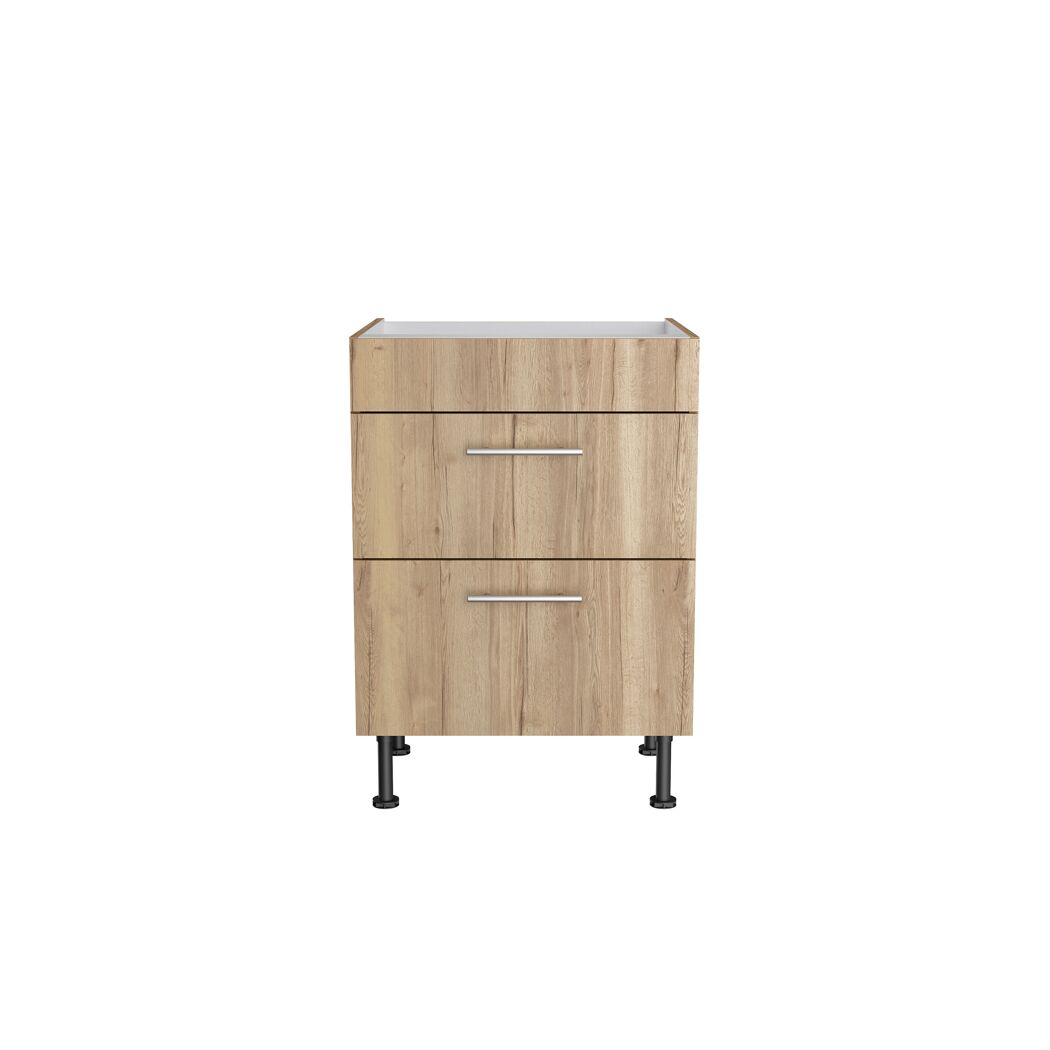Holzschrank mit zwei Schubladen