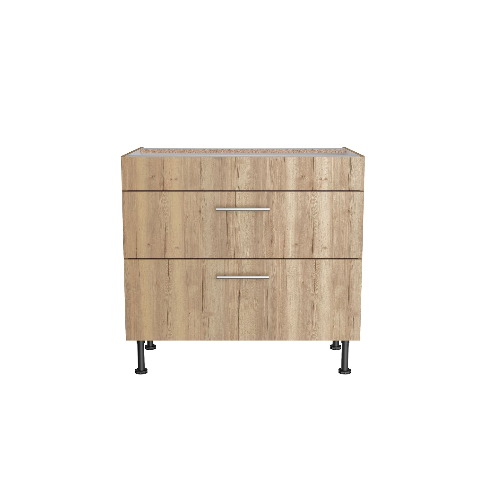 Holzkommode mit zwei Schubladen