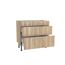 Holzschrank mit drei Schubladen