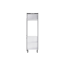 Verkleinertes Bild von Hochschrank für Einbaukühlschrank 'Optikomfort Ingvar420' anthrazit matt 60 x 211,8 x 58,4 cm