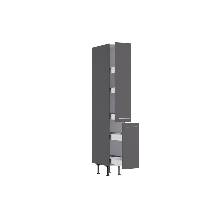 Vorratszentrum 'OPTIkomfort Ingvar420' anthrazit matt 30 x 211,8 x 58,4 cm