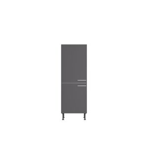 Midischrank für Einbaukühlschrank 'Optikomfort Ingvar420' anthrazit matt 60 x 176,6 x 58,4 cm