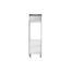 Verkleinertes Bild von Hochschrank für Einbaukühlschrank 'Optikomfort Jonte984' anthrazit/eichefarben 60 x 211,8 x 58,4 cm