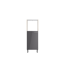 Verkleinertes Bild von Midischrank für Backofen und Kühlschrank 'Optikomfort Jonte984' anthrazit/eichefarben 60 x 176,6 x 58,4 cm