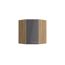 Eckoberschrank 'Optikomfort Jonte984' anthrazit/eichefarben 60 x 70,4 x 34,9 cm