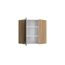 Eckoberschrank 'Optikomfort Jonte984' anthrazit/eichefarben 60 x 70,4 x 34,9 cm