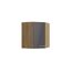 Eckoberschrank 'Optikomfort Jonte984' anthrazit/eichefarben 60 x 70,4 x 34,9 cm