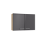 Verkleinertes Bild von Oberschrank 'Optikomfort Jonte984' anthrazit/eichefarben 100 x 70,4 x 34,9 cm