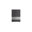 Verkleinertes Bild von Oberschrank mit Segmentglastür 'Optikomfort Linus984' anthrazit/eichefarben 50 x 70,4 x 34,9 cm