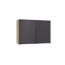 Verkleinertes Bild von Oberschrank 'Optikomfort Linus984' anthrazit/eichefarben 100 x 70,4 x 34,9 cm
