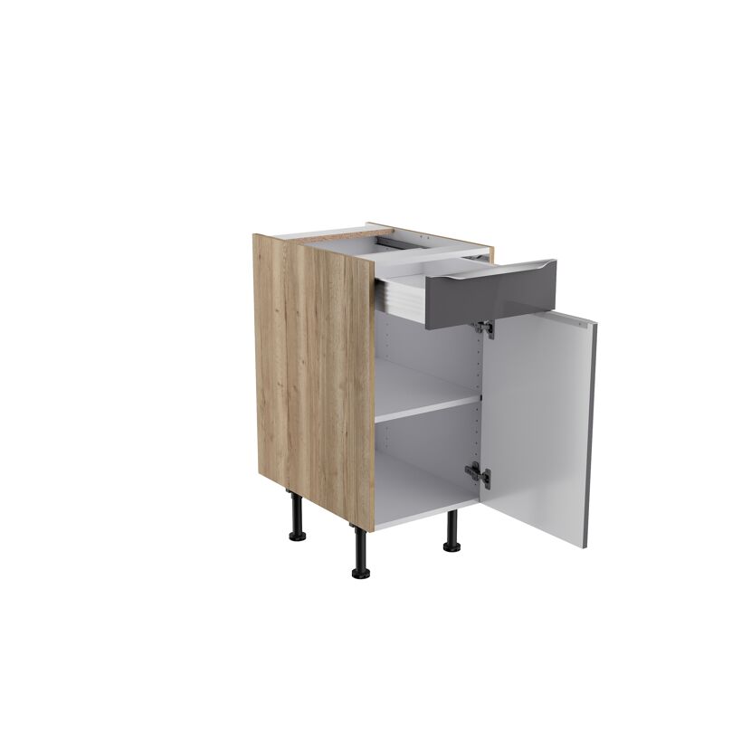 Offener Küchenschrank mit Schublade