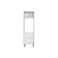 Verkleinertes Bild von Hochschrank für Einbaukühlschrank 'Optikomfort Mats825' grau 60 x 211,8 x 58,4 cm