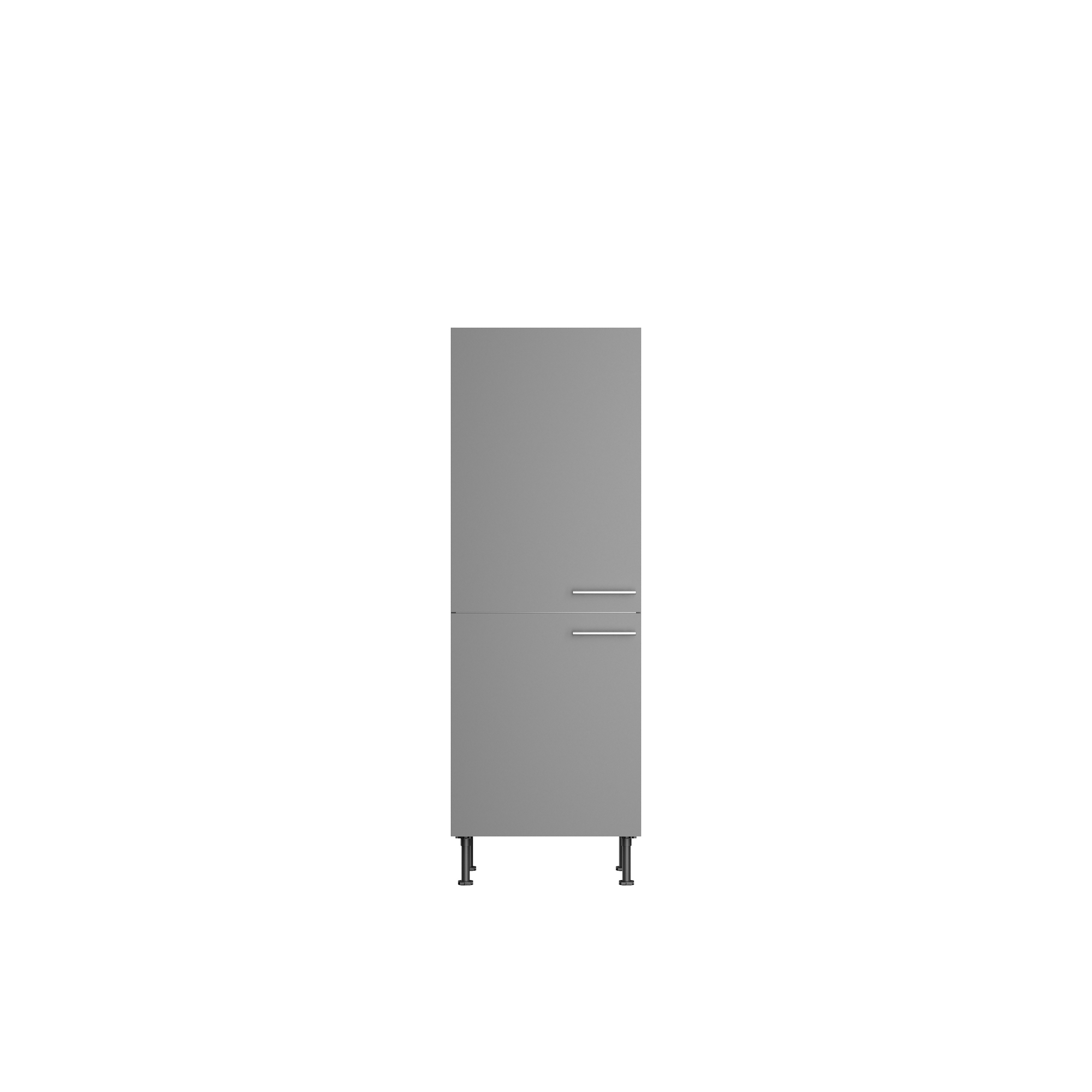 Midischrank für Einbaukühlschrank 'Optikomfort Mats825' grau 60 x 176,6 x 58,4 cm + product picture